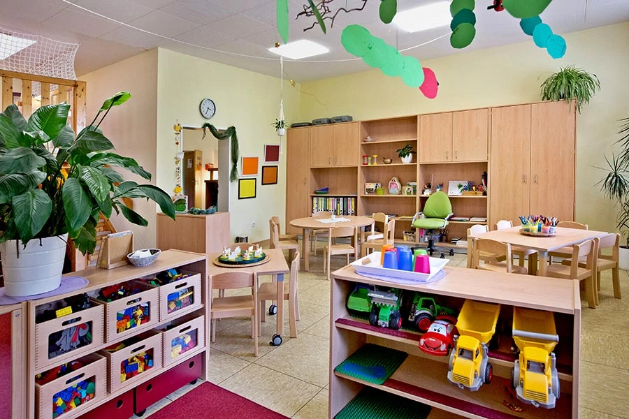 Sauber gereinigter Kindergarten