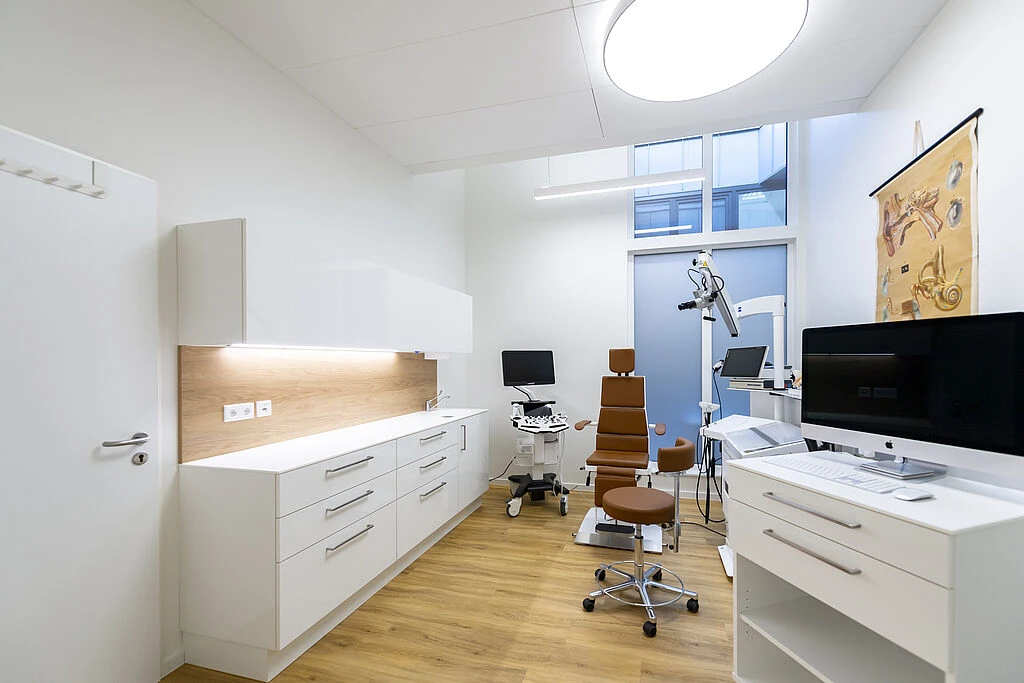 Hygienisch gereinigte Arztpraxis